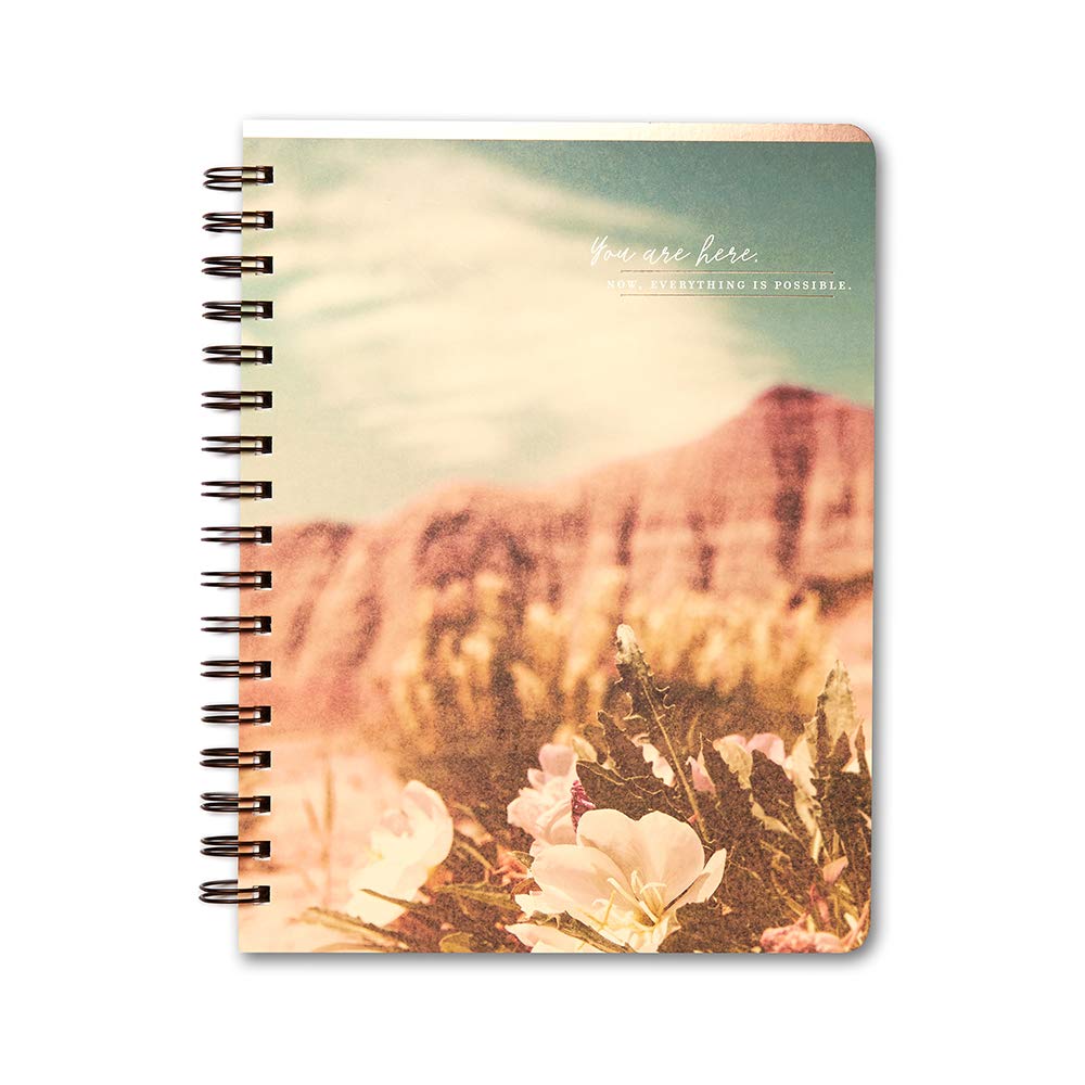 Compendium Spiral Notebook - You Are Here. Now, Everything Is Possible. - A Designer Spiral Notebook With 192 Lined Pages, Colle